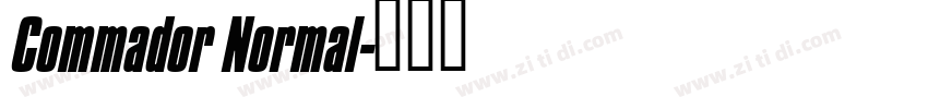Commador Normal字体转换
